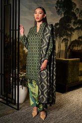 MAARIA.B — 3pc on Digital Lawn with Lawn 4 side printed Dopatta image 0